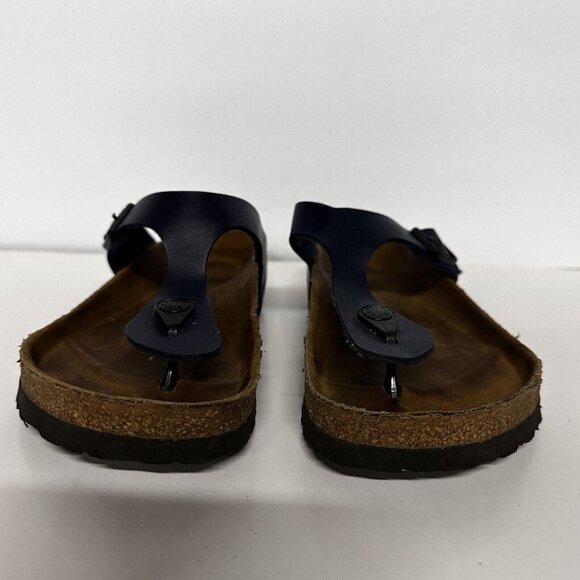 Birkenstock Womens Gizeh Sandlas Slip On Thong Blue 38 US 7/7.5 Beachy Comfort - Picture 3 of 8